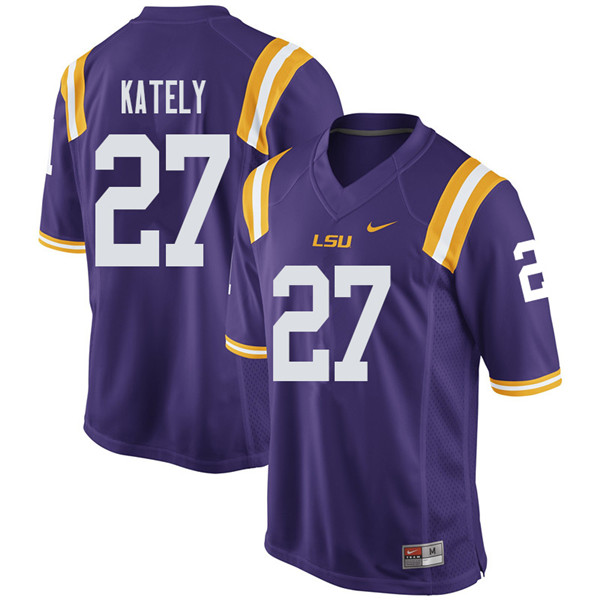 Men #27 Treven Kately LSU Tigers College Football Jerseys Sale-Purple